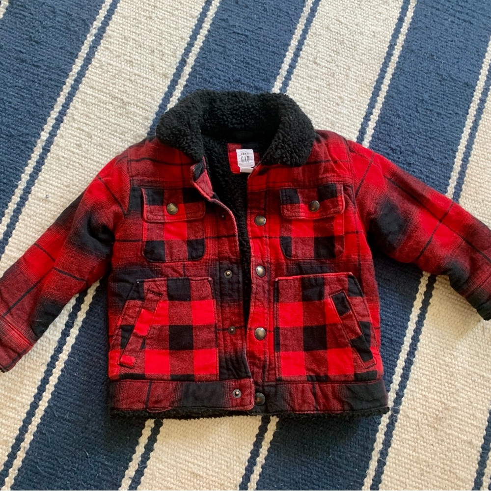 GAP kids Super cute plaid jacket